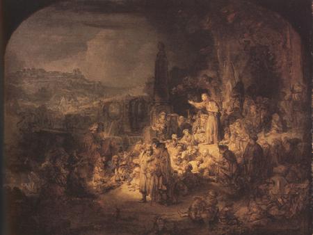 REMBRANDT Harmenszoon van Rijn Fohn the Baptist preaching (mk33)